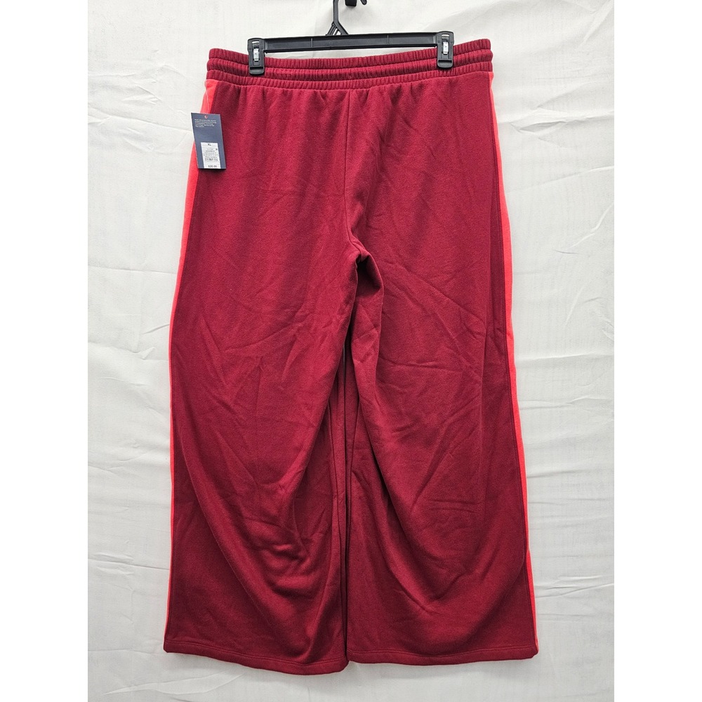 Universal Thread Maroon‎ Wide Leg Sweatpants Red Side Stripe XL MR81WR NEW